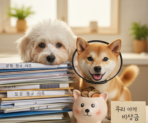 펫보험 단점 - 강아지 수술비 마련을 위한 비상금 저금통